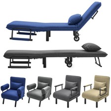 Linen Small Single Sofa Bed