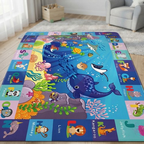 Flannel kids play mat 200x150 - flannel,