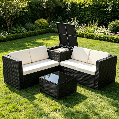 4pcs rattan garden furniture - 4pcs,