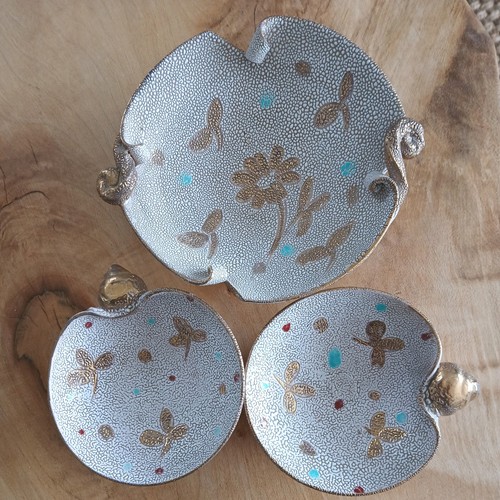 Set vintage pottery lava - x,