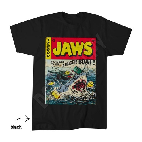 Jaws horror comic cover - horror,
