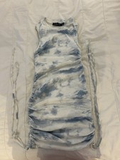 Mini dress blue tie - blue, size