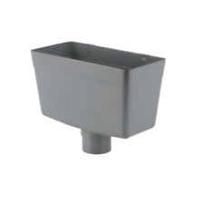 68mm Round PVCu Downpipe Rainwater Hopper Head BR211 Brett Martin GREY GRAY
