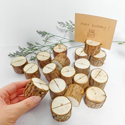 Set wooden place card - of, 30