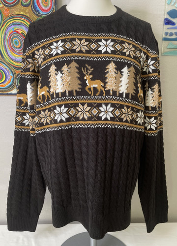 Threadbare xmas jumper black - threadbare,