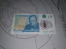 First Run AA16 £5 Polymer