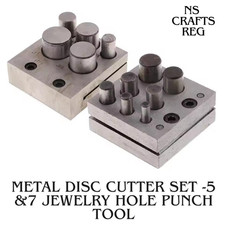 Metal Disc Punch Cutter Set 5