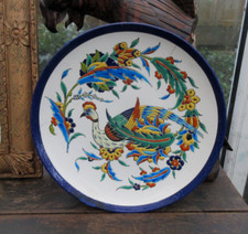 Majolica Peacock Italian Wall