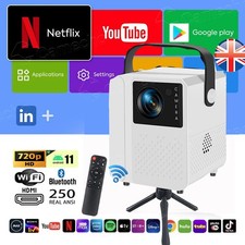 5G 4K Projector Smart HD LED WiFi Bluetooth HDMI USB Android Home Office Theater