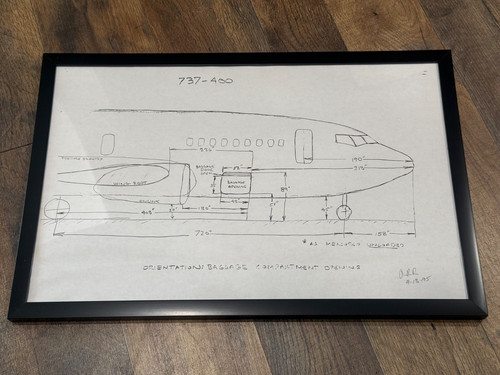 Vintage boeing 737 - boeing, drawing