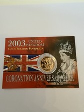 2003 Full Gold Sovereign Coin