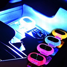 1pc USB LED Car Interior Lights Atmosphere Light Ambient Bright Lamp Accessories