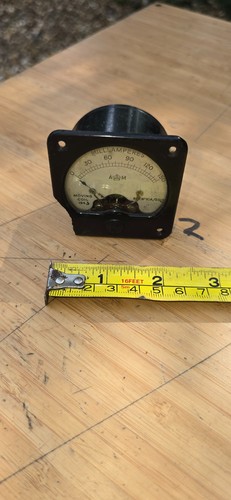 Vintage ammeter and 1943 - ammeter, m