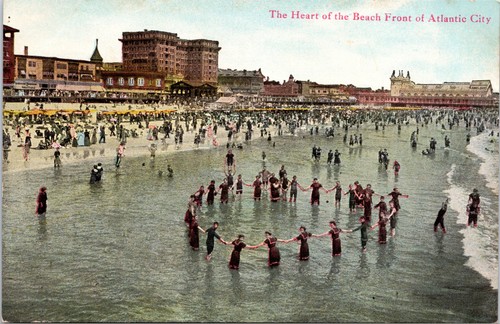 Vintage atlantic city - atlantic, postcard