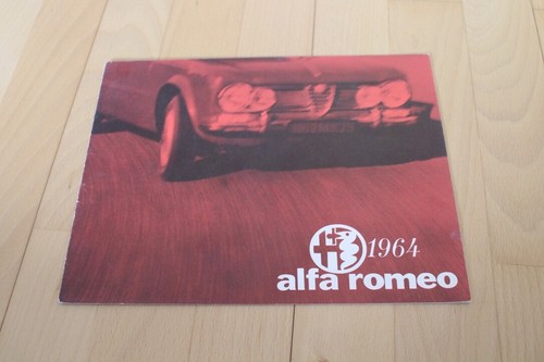 Brochure alfa romeo 1964 - brochure,