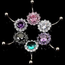 Belly button bars body - button,