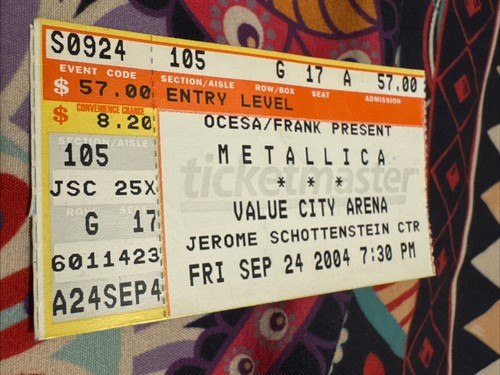 Metallica september 2004 - metallica,