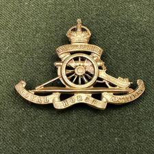 Original WW1 British Army Cap Badge - Warwickshire Royal Horse Artillery