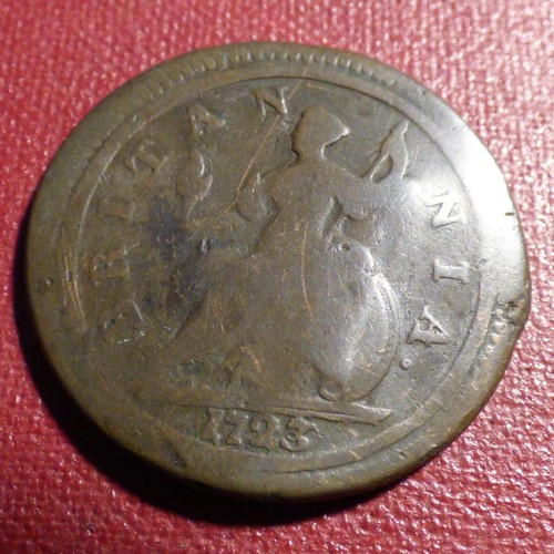 George half penny 1723 - i, half-penny