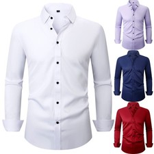 Mens Dress Shirt Comfort Fit