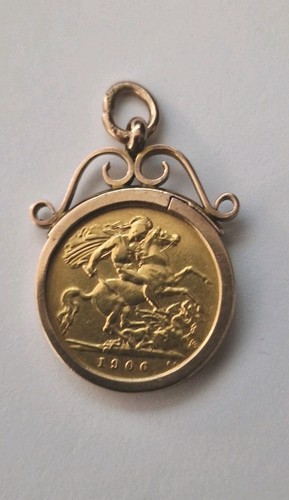 1906 half sovereign edward - sovereign,