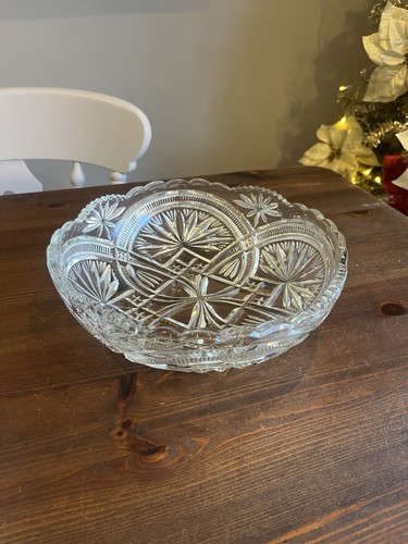 Crystal cut glass - , bowl