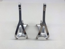 Campagnolo Super Record Toe Clips. Aluminium - Large Pair