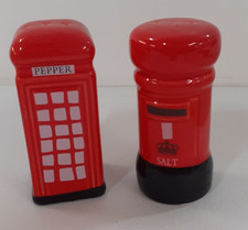 Postbox & Phonebox Novelty Salt And Pepper Shakers Charity Sale