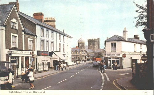 Vintage postcard high street - vintage,