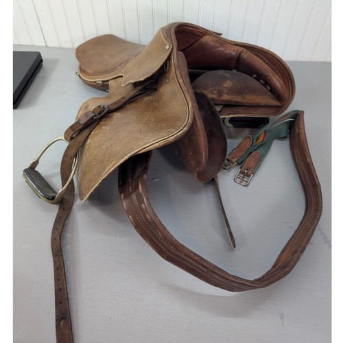 Vintage brown leather english - vintage,