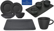Villeroy & Boch Plates /Bowls / Mugs - Manufacture Rock Black Modern Plates