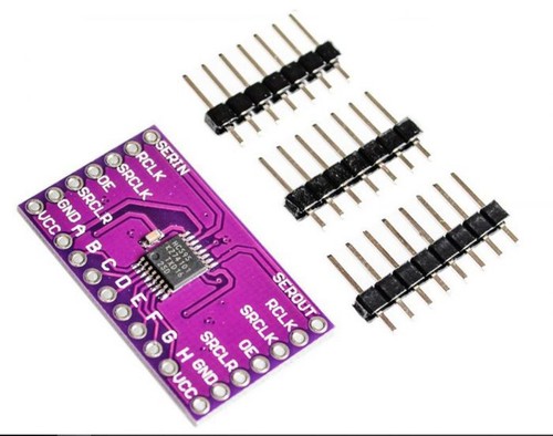 Sn74hc595 bit shift - sn74hc595, register