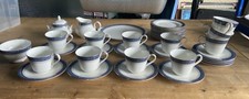 A Royal Doulton Part Tea Service, Sherbrooke pattern Milk Jug, Tureen, Tray 39Pc