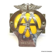 1966 1967 1960s AA Car Badge
