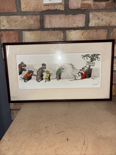 Boris klein signed - o'klein, etching