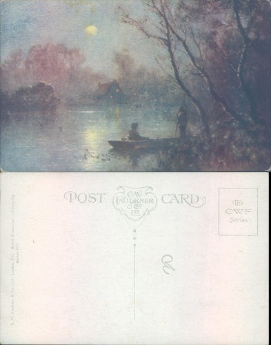 Serene moonlit scene - , with