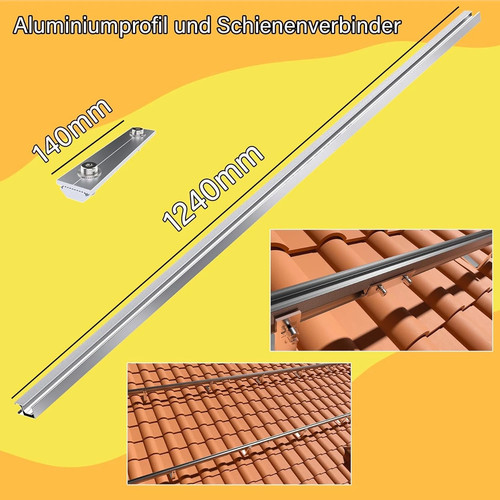1240mm rails photovoltaic - 1240mm,