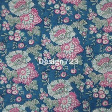 Indian Hand Block Print Blue