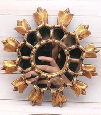 Vintage Gold Tone Wood