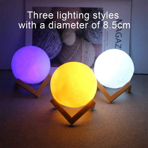 Galaxy moon lamp led - galaxy, night