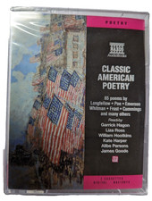 Classic American Poetry Audiobook -CASSETTE VARIOUS Authors, 145 Mins Run Time,