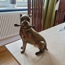 Vintage Brass Pit Bull Dog