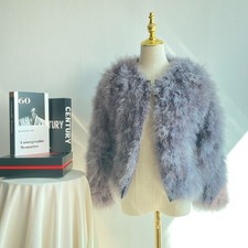 Grey Faux Marabou Feather