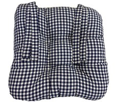 Set of 4 Gingham Navy Blue