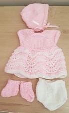 Set of Hand Knitted Dolls