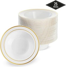 Elegant white plastic - 25, x
