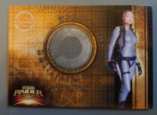 ANGELINA JOLIE TOMB RAIDER LARA CROFT WORN SILVER WET SUIT COSTUME RELIC CARD 03