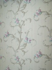 Cream Floral Curtain Fabric