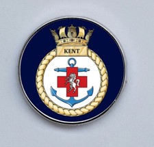 HMS Kent Royal Navy Lapel Pin Badge