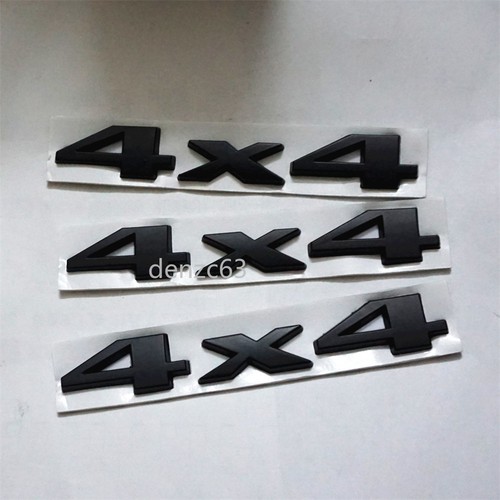 Matte black 4x4 metal - 3x,